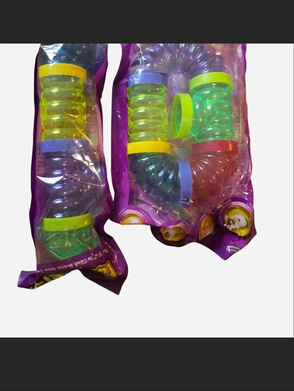 Colorful Plastic Hamster Tunnel Set 7 Pc